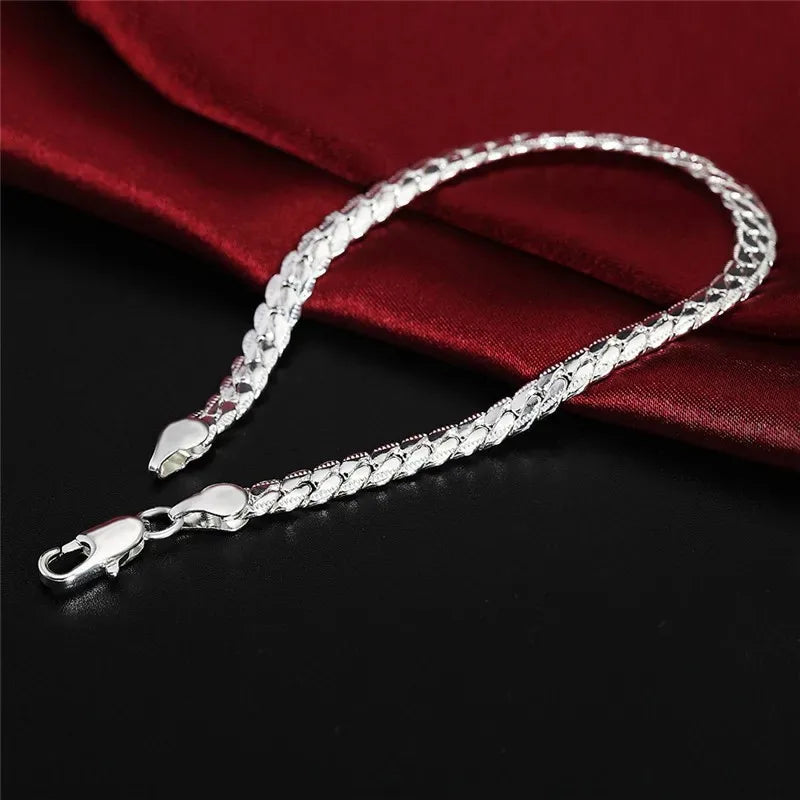 Elegant Sterling Silver Bracelet