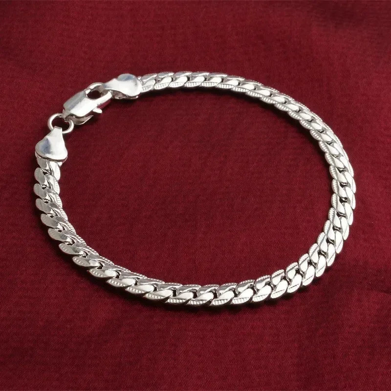 Elegant Sterling Silver Bracelet
