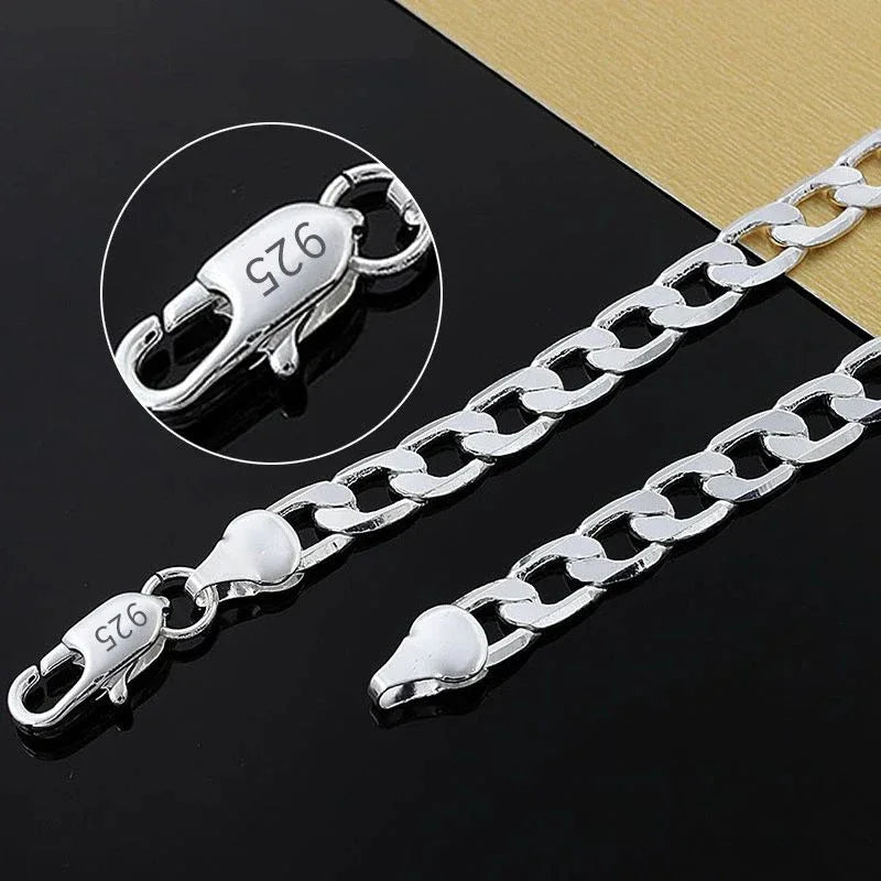 Crowned Sterling Silver Chain Necklace