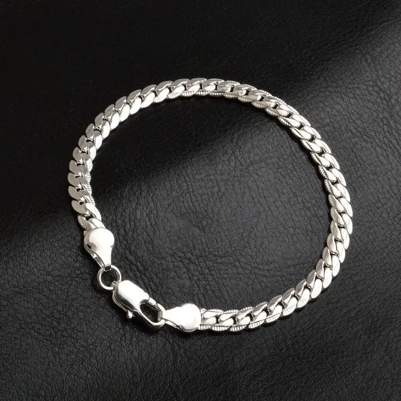Elegant Sterling Silver Bracelet
