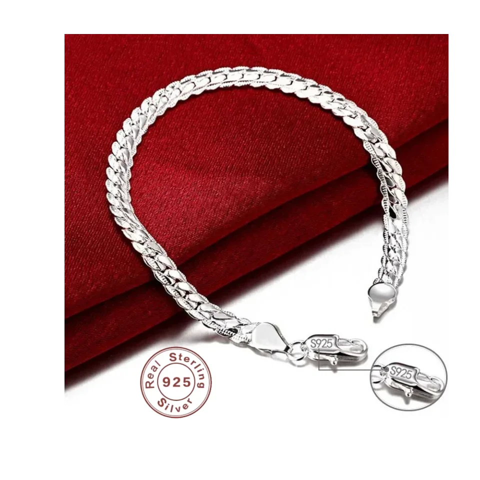 Elegant Sterling Silver Bracelet