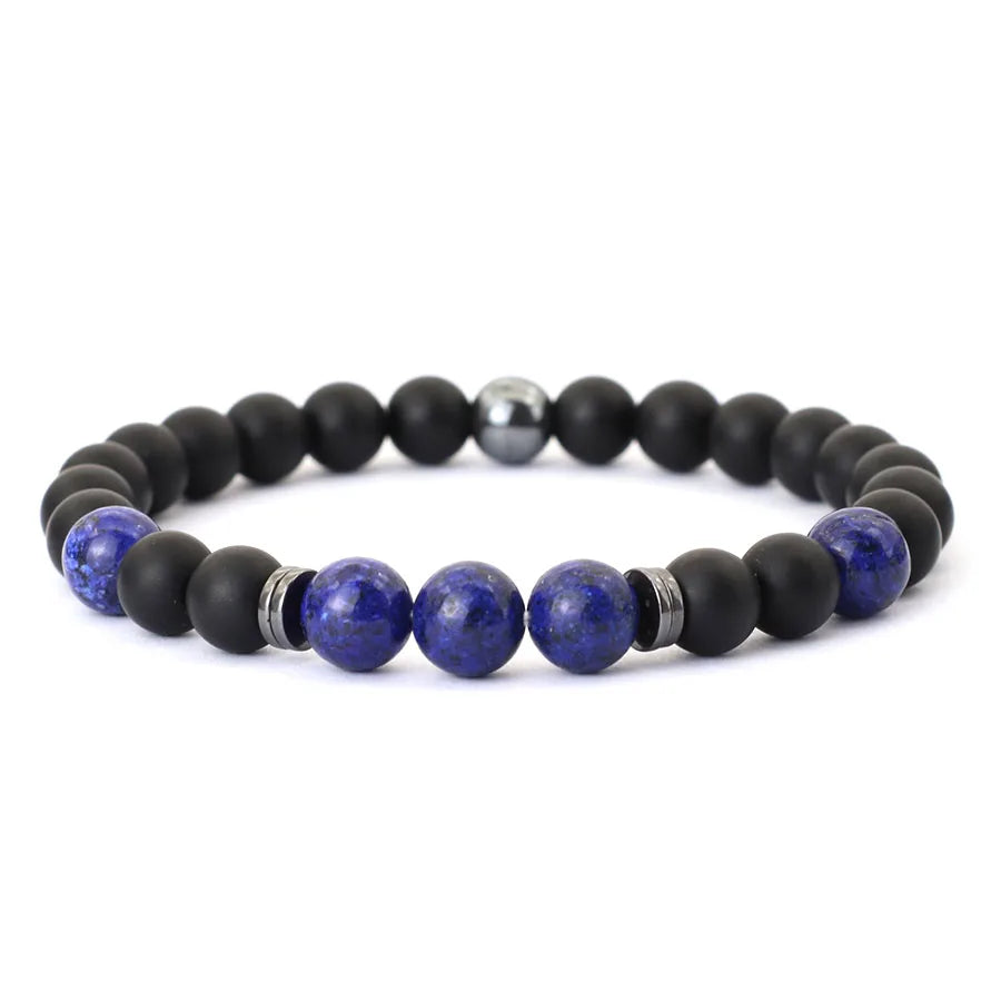 Handmade Onyx & Tiger Eye Bracelet