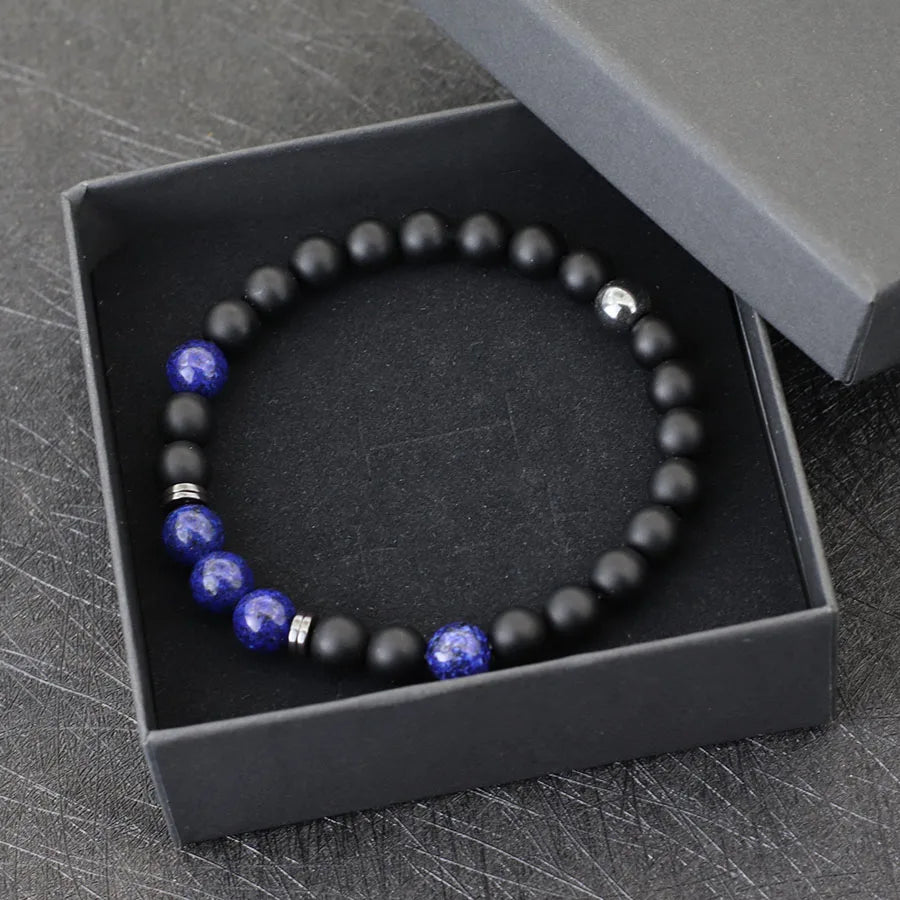 Handmade Onyx & Tiger Eye Bracelet