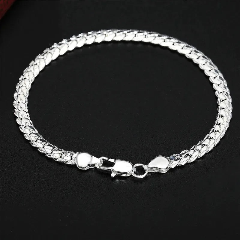 Elegant Sterling Silver Bracelet